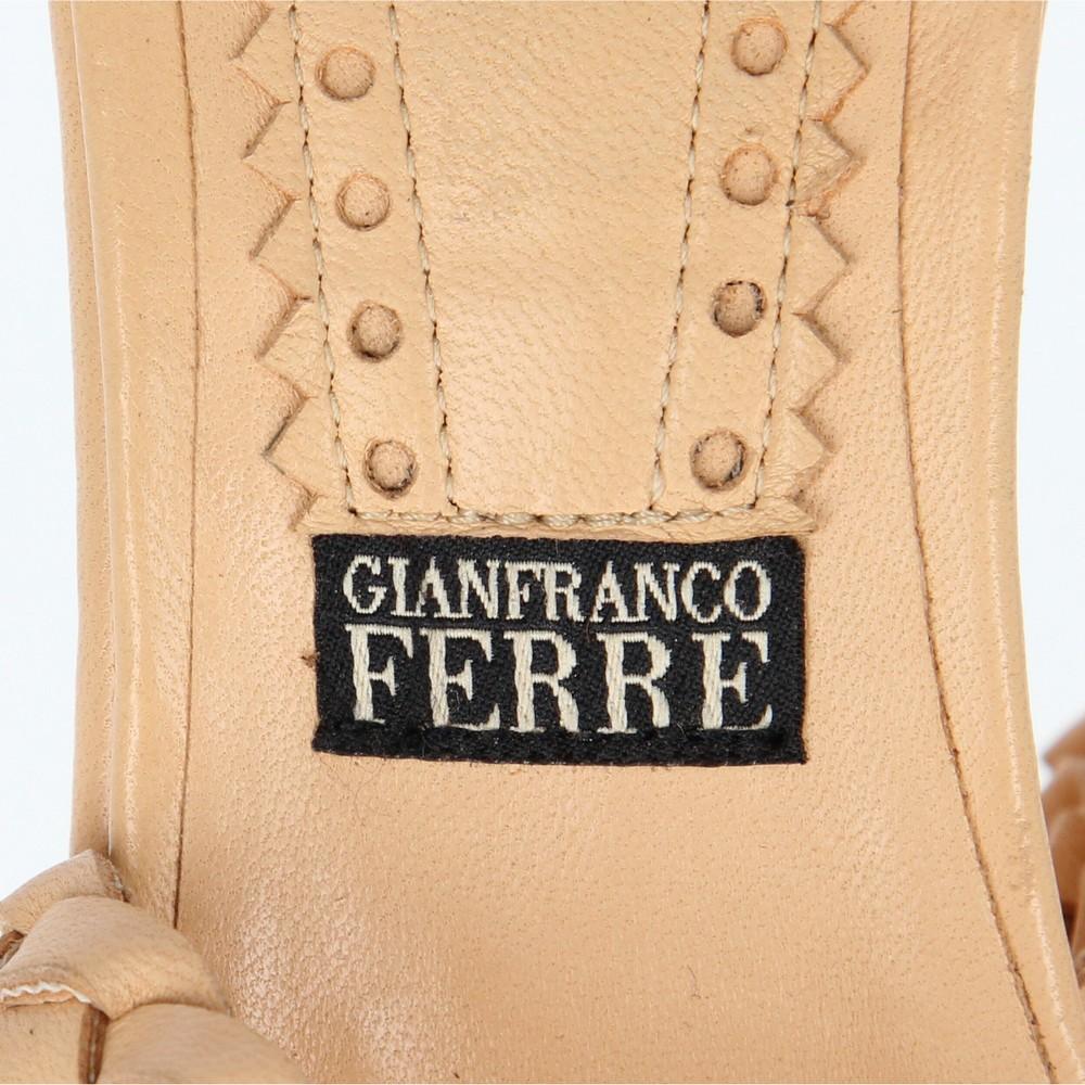 2000s Gianfranco Ferré Leather Sandals 2