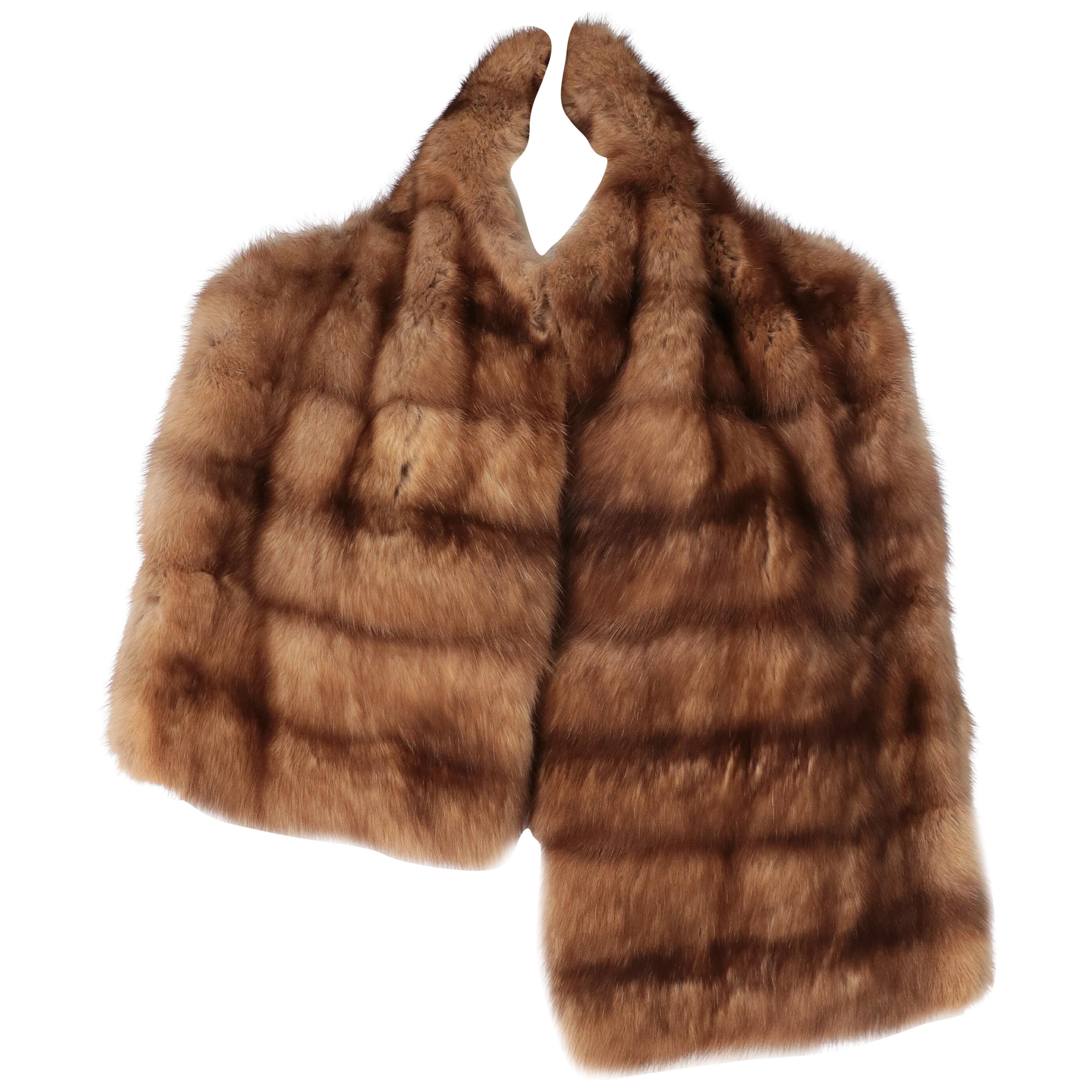2000s Gianfranco Ferré Marten Fur Scarf For Sale