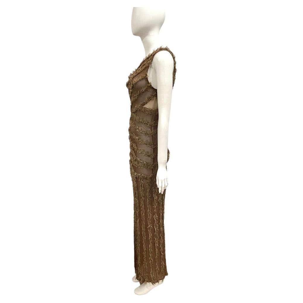 2000s GIANFRANCO FERRE one shoulder sheer gown

25