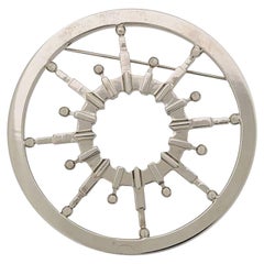 2000s Gianfranco Ferré Ship's Wheel Brooch