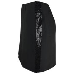 2000er Gianni Versace by Donatella Schwarzer Oroton Minirock mit Metallbesatz Y2K