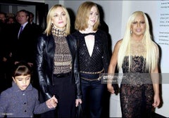 F/W 2002 Gianni Versace by Donatella Black Turtleneck Sleeveless Dress Brown Dot
