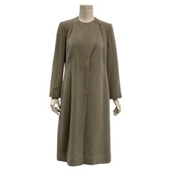 2000s Giorgio Armani greige minimalist coat