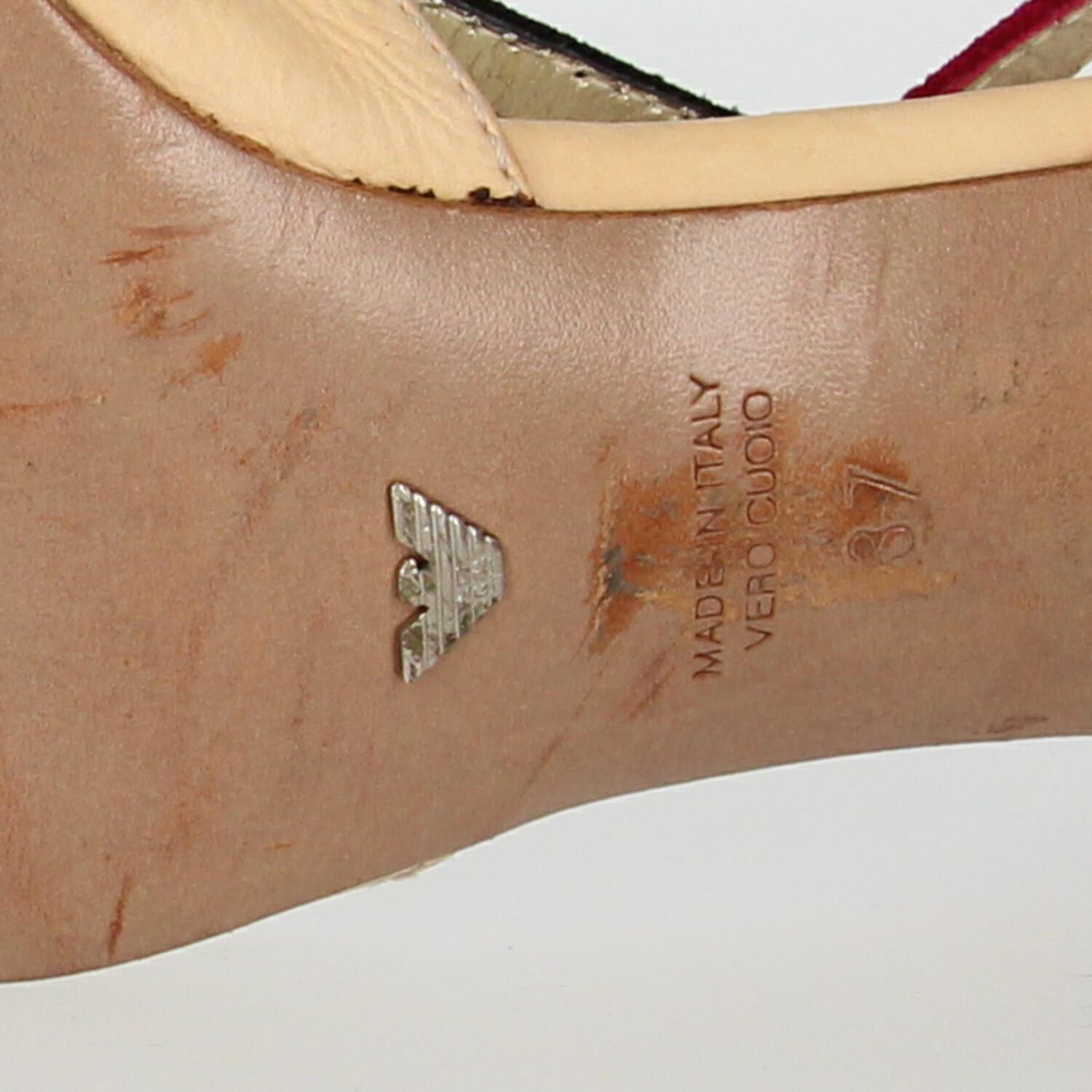 2000s Giorgio Armani Leather Sandals 8