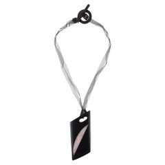 2000s Giorgio Armani necklace with stone pendant