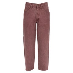 2000s Giorgio Armani Vintage wine-colored cotton denim