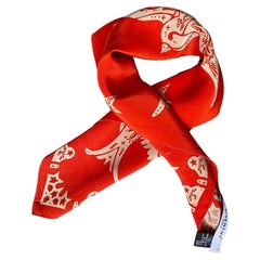2000er Jahre Givenchy  Vogel-Stern-Neckerchief  Halstuch