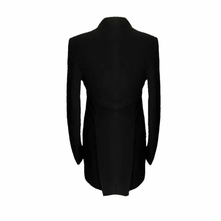 Superb tuxedo tail jacket from Givenchy,  the jacket is trimmed in 100% silk, 2 fake front pockets, padded shoulders 

Sizing: 
- France: 36
- UK 8 
- USA: 0-2 
- Italy: 40

Measurements:
- shoulder to shoulder (side to side): 46cm / 18.1 in
-