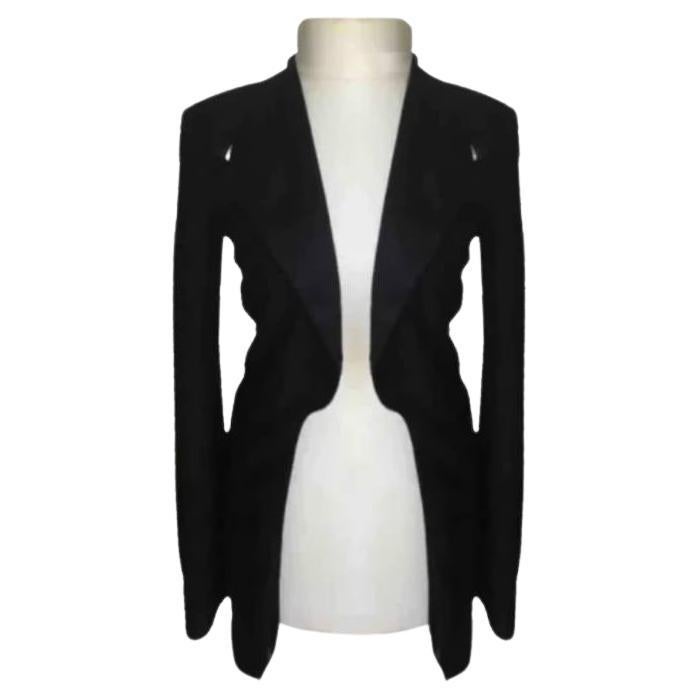 2000s Givenchy Black Tuxedo Tail Jacket 
