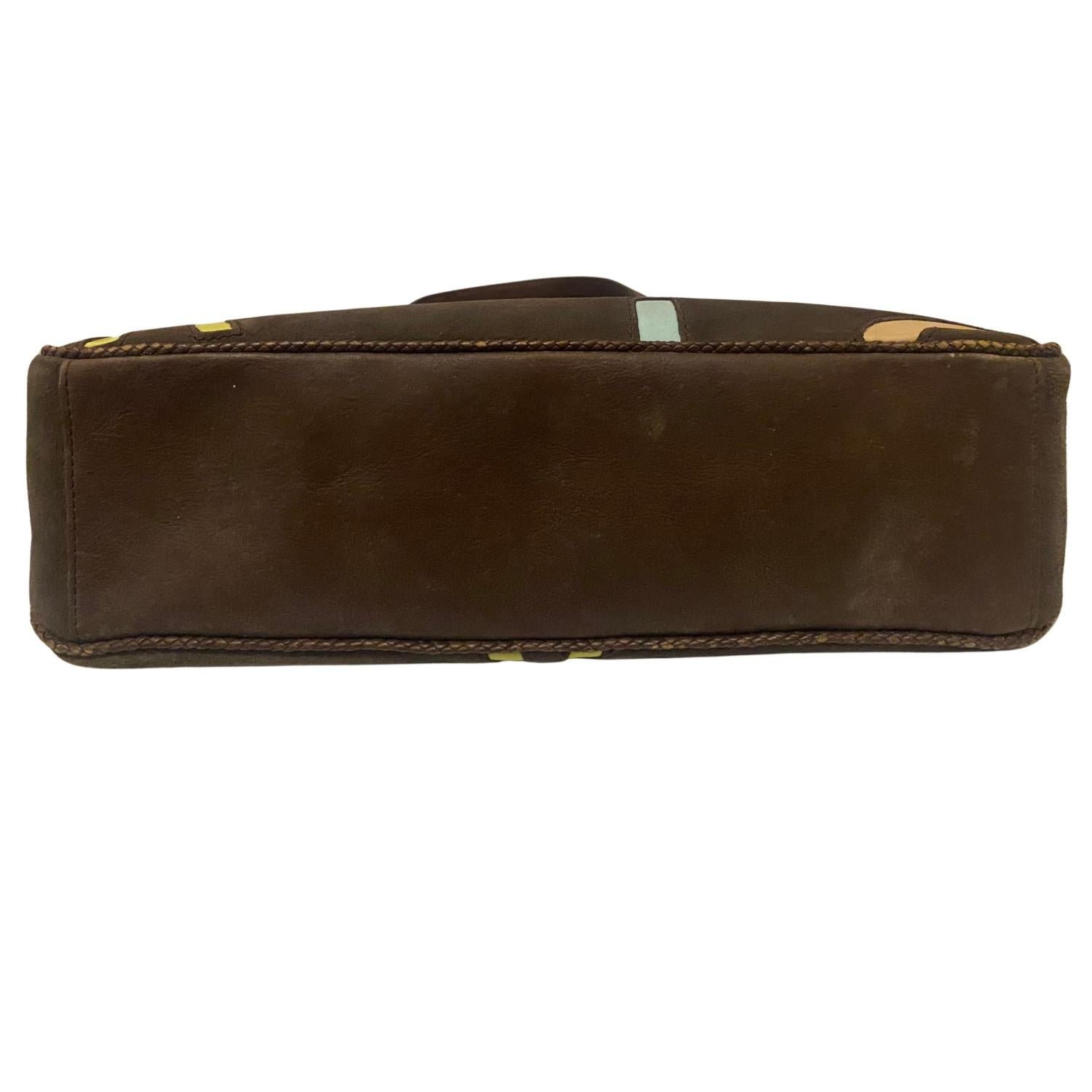 Borsa Tote anni 2010 Givenchy in pelle scamosciata marrone con lettere 1