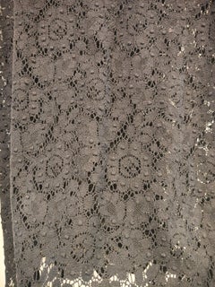 Gucci-Rock aus Baumwolle mit schwarzer Spitze, grünem und rotem Gürtel aus den 2000er Jahren, Größe 44