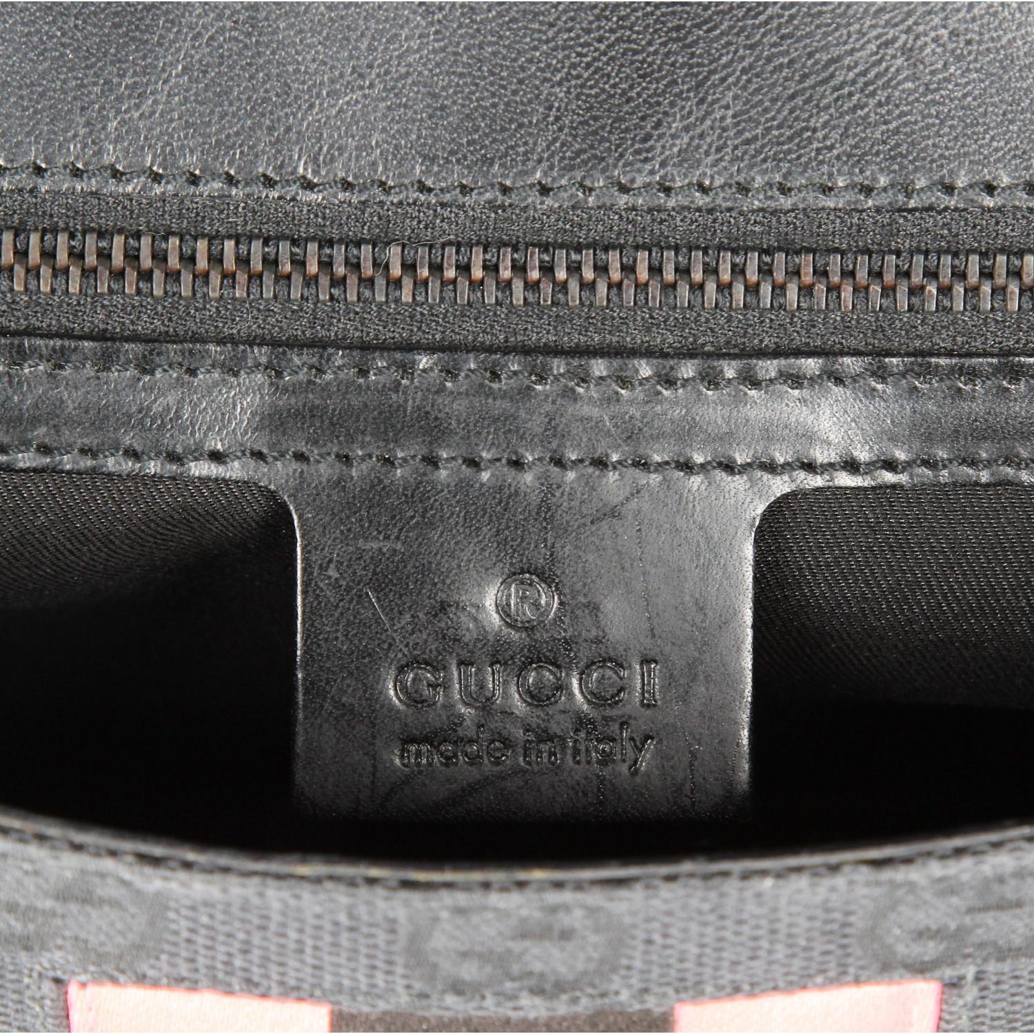 2000s Gucci black monogram bag 3