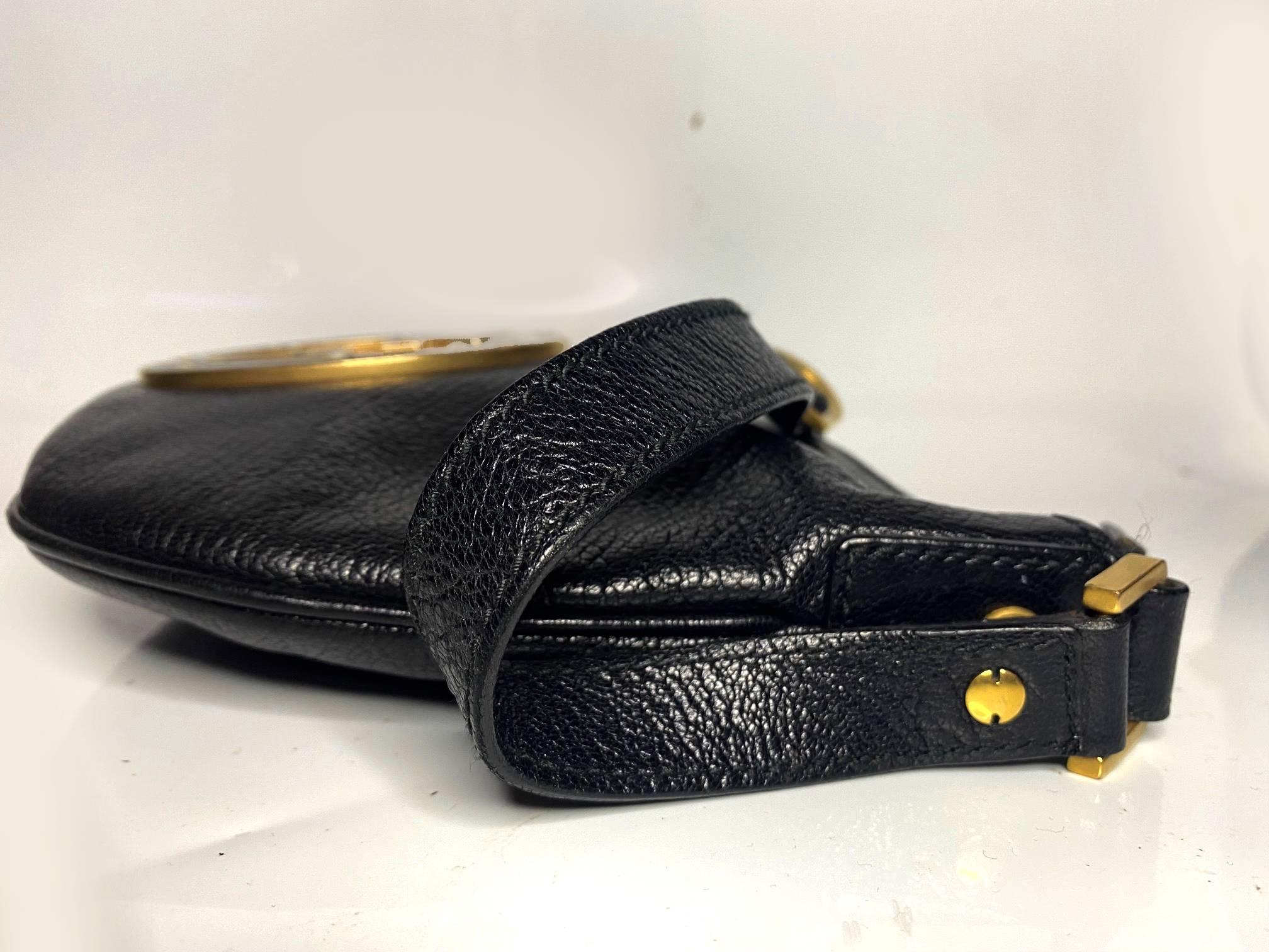 Women's or Men's 2000s Gucci Blondie Studded Small Hobo Bag in Black Leather