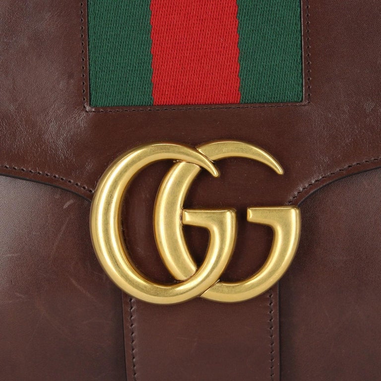 2000s Gucci Brown Leather Bag at 1stDibs