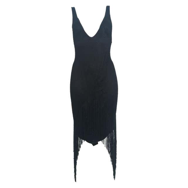 Versace Jeans Couture Black Dress For Sale at 1stDibs | versace black ...