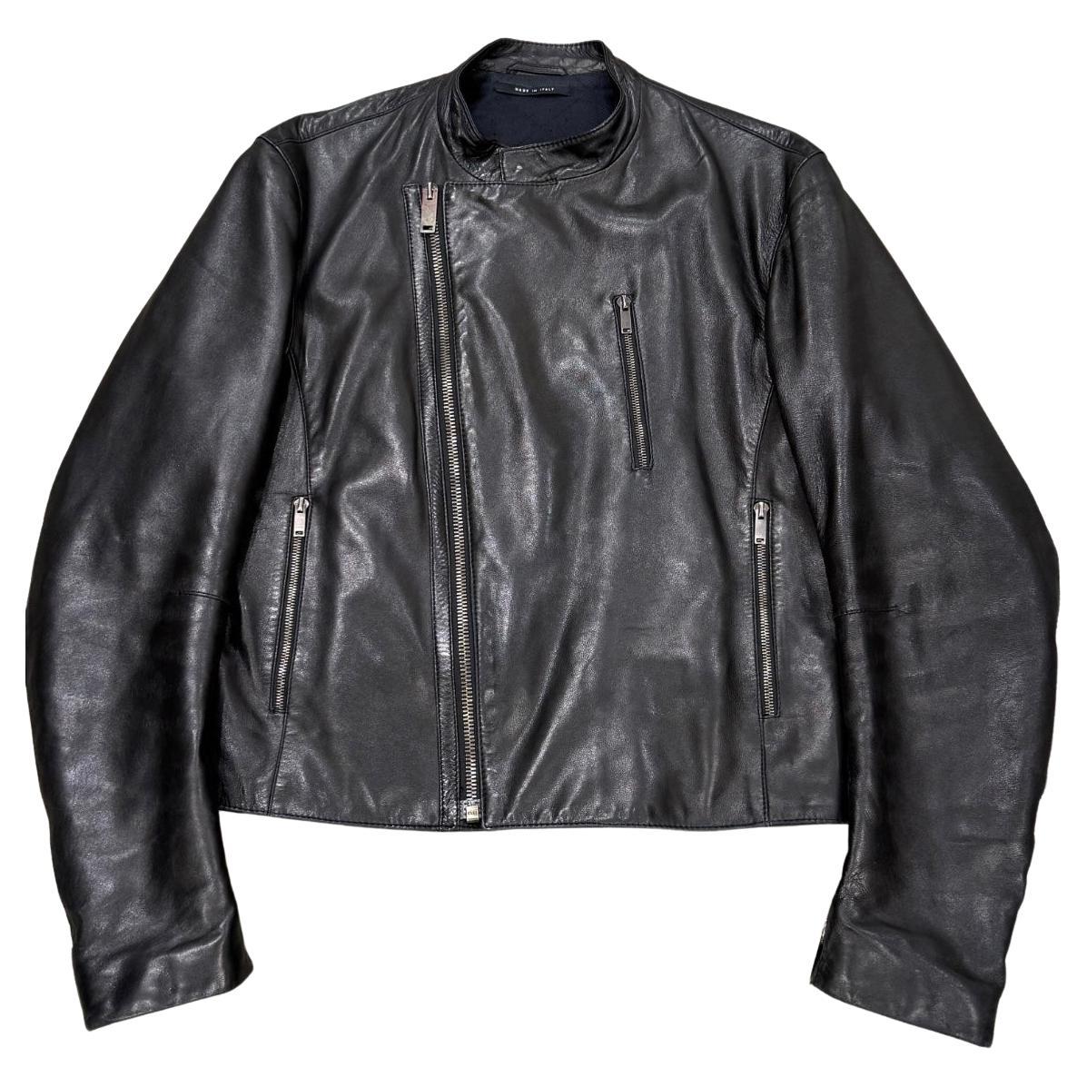 2000er Gucci by Tom Ford Leder-Bikerjacke