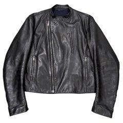 2000er Gucci by Tom Ford Leder-Bikerjacke
