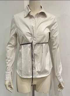 2000s Gucci by Tom Ford leather cord shirt