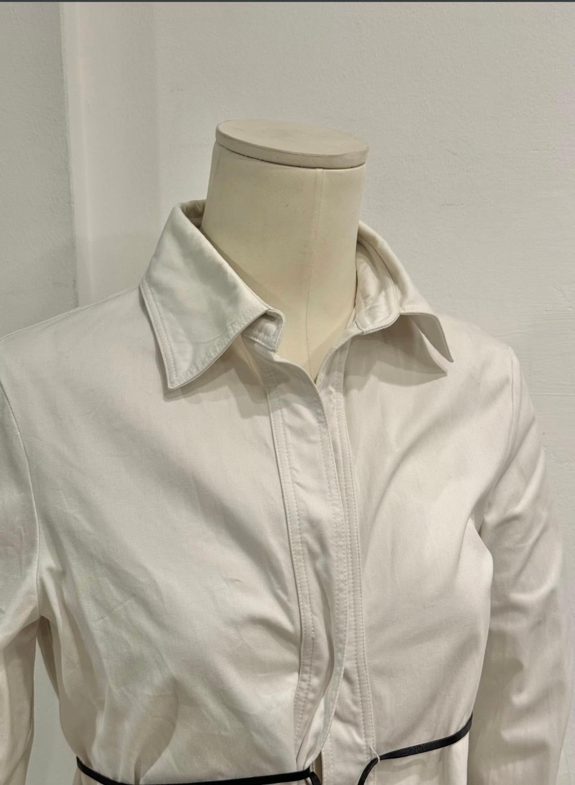 Donna 2000s Gucci by Tom Ford leather cord shirt in vendita