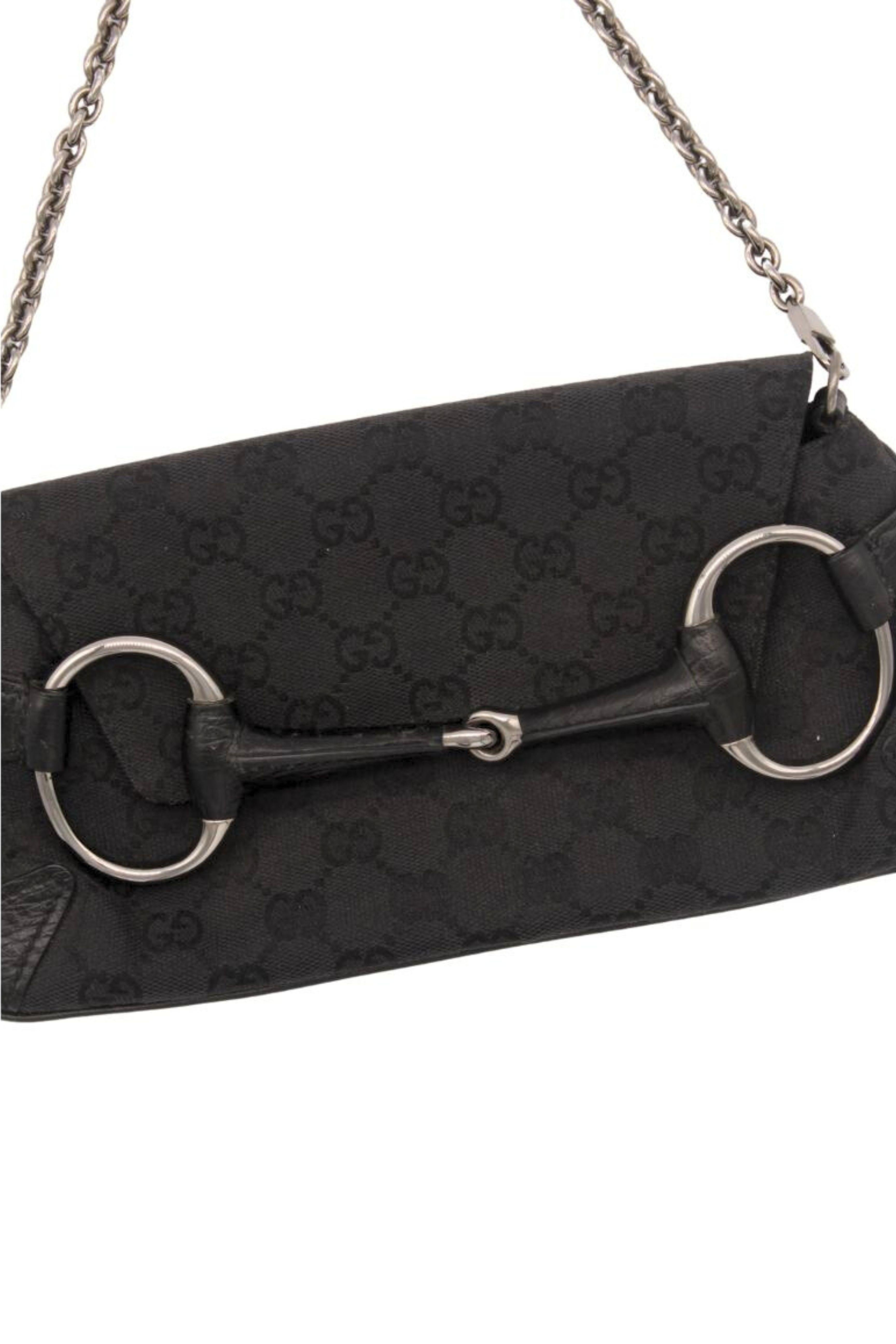 2000 GUCCI by Tom Ford Borsa Monogram Logo Horsebit Hardware Rutenio In condizioni ottime in vendita a BELLEVUE HILL, NSW