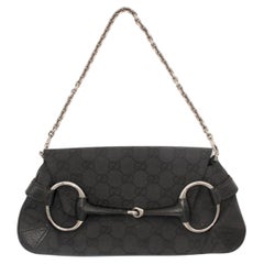 2000 GUCCI by Tom Ford Borsa Monogram Logo Horsebit Hardware Rutenio