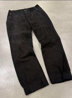 2000s Gucci by Tom Ford paneled moto leather pants