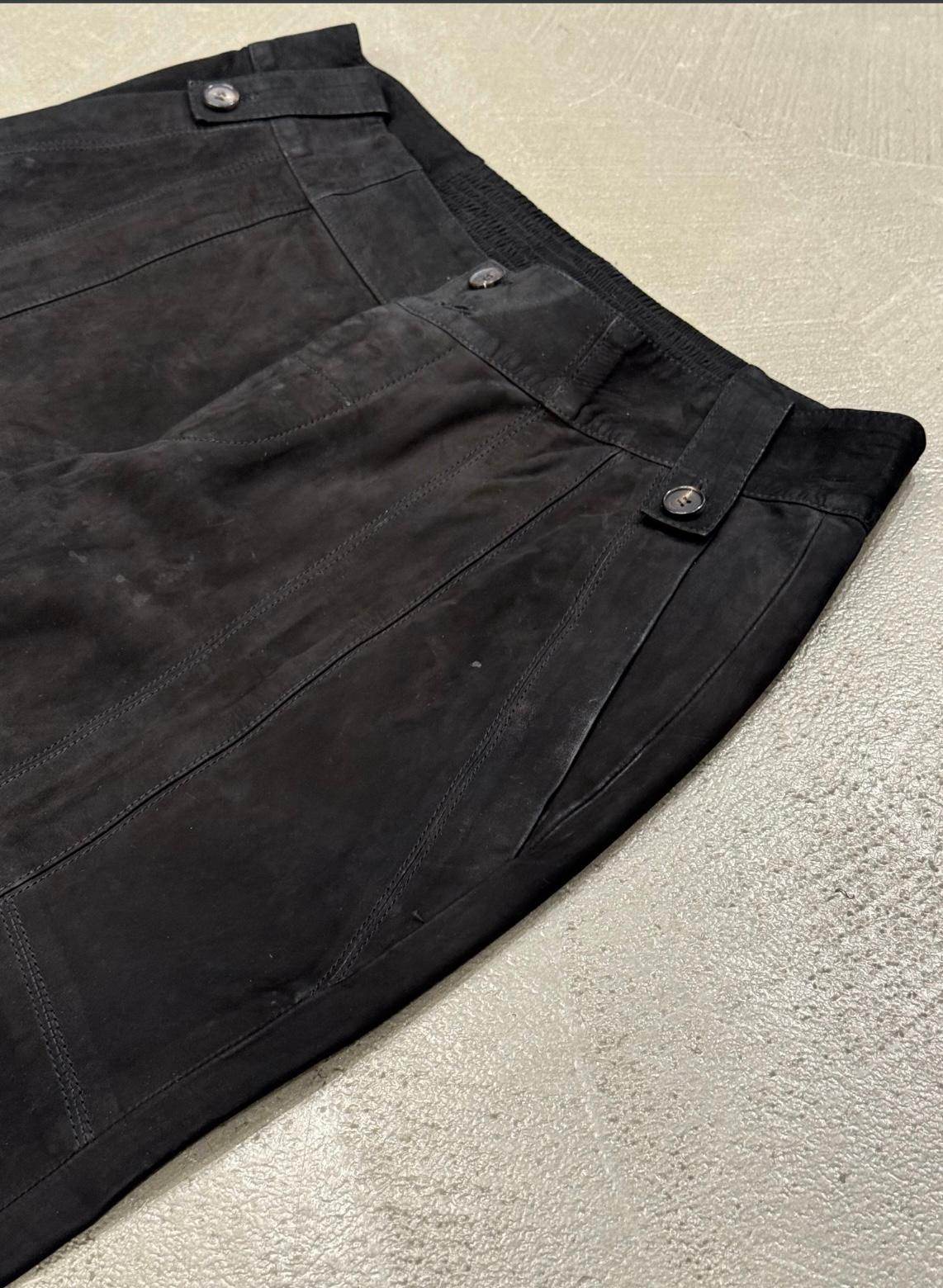 2000er Gucci by Tom Ford getäfelte Moto-Lederhose im Zustand „Hervorragend“ im Angebot in Milano, Lombardia