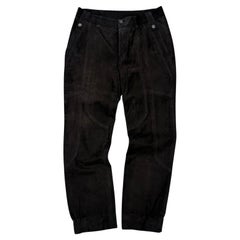 2000s Gucci by Tom Ford paneled moto leather pants