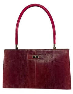 Sac à main Gucci by Tom Ford rouge Karung Snakeskin Acrylic Lucite des années 2000