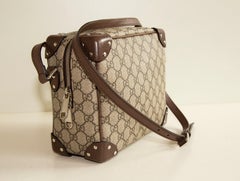 2000s Gucci GG Supreme Monogram Square Shoulder Bag