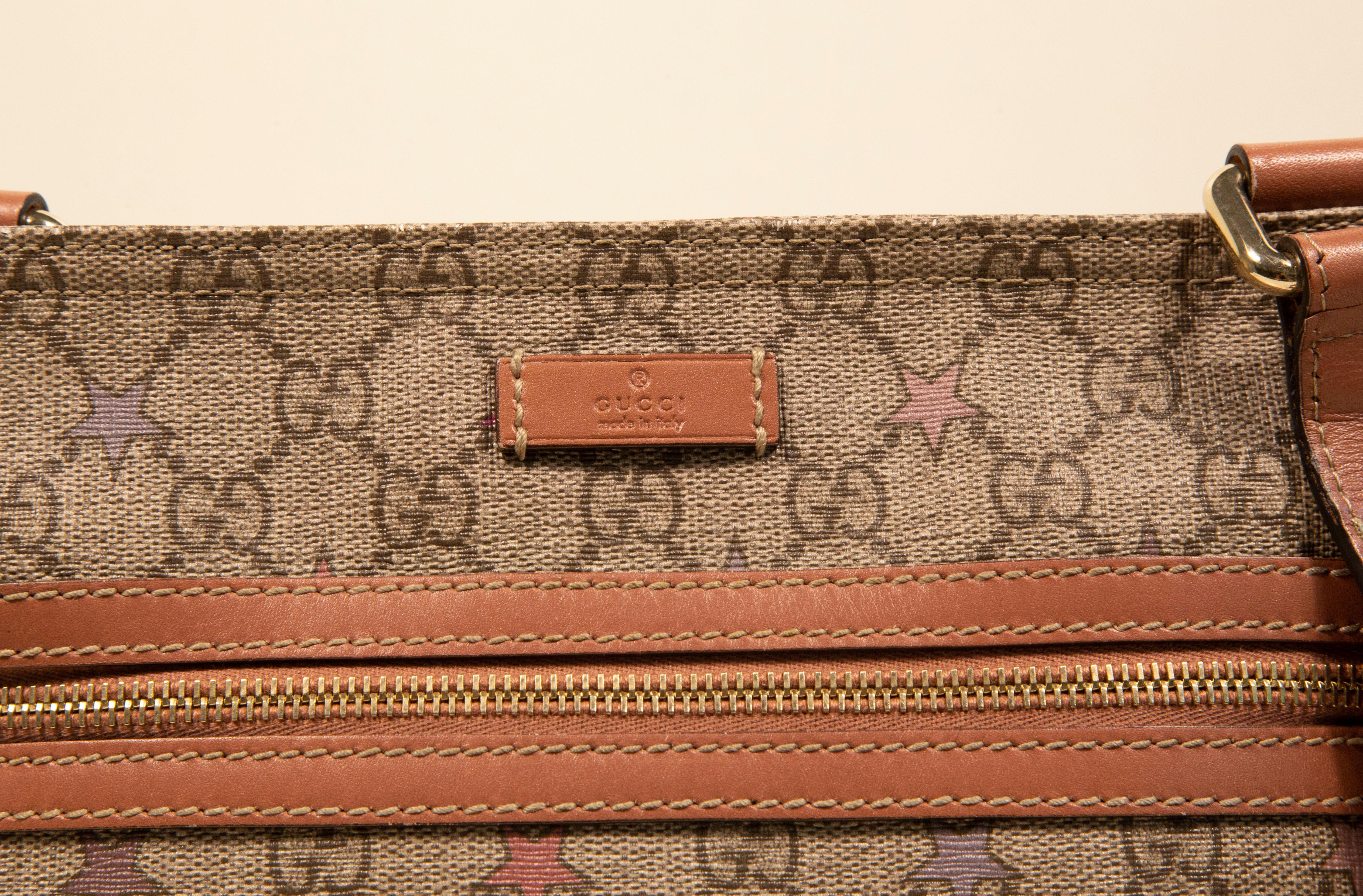 Women's or Men's 2000s Gucci GG Web Supreme PVC Canvas Crossbody Bag