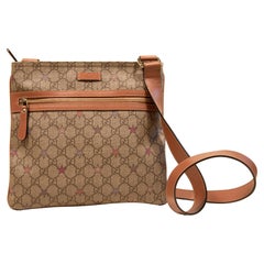 2000s Gucci GG Web Supreme PVC Canvas Crossbody Bag