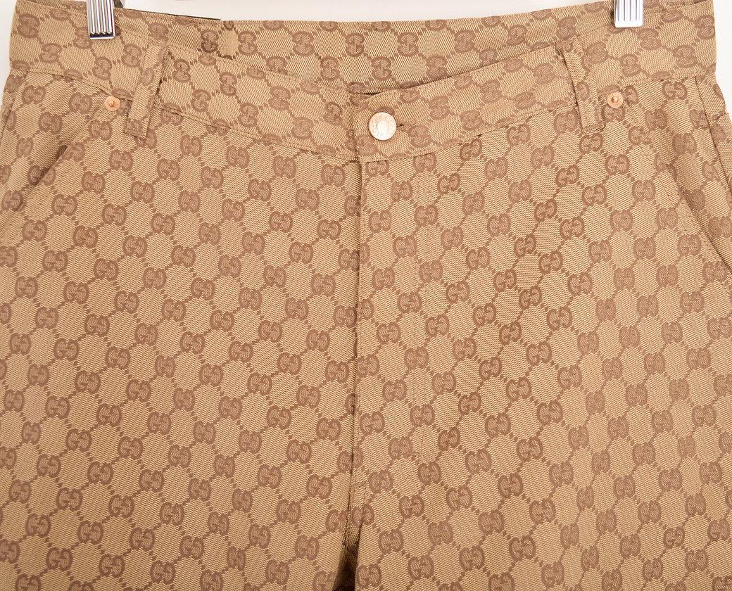 2000'S Gucci Jacquard 'Gg' Monogram Y2K Carpenter Pants Trousers For Sale 1