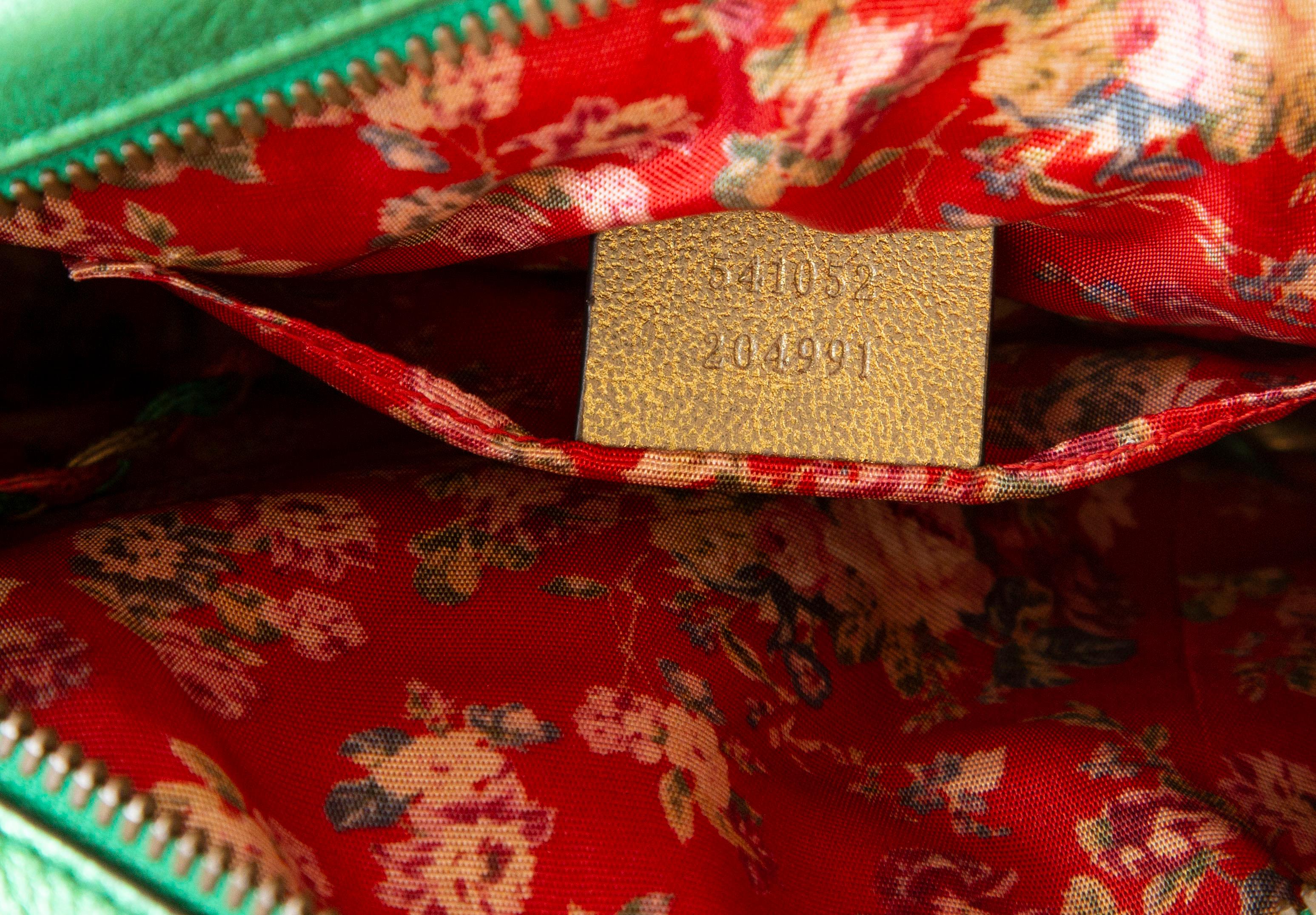 Gucci - Sac à bandoulière trapuntata métallique multicolore, années 2000 en vente 7