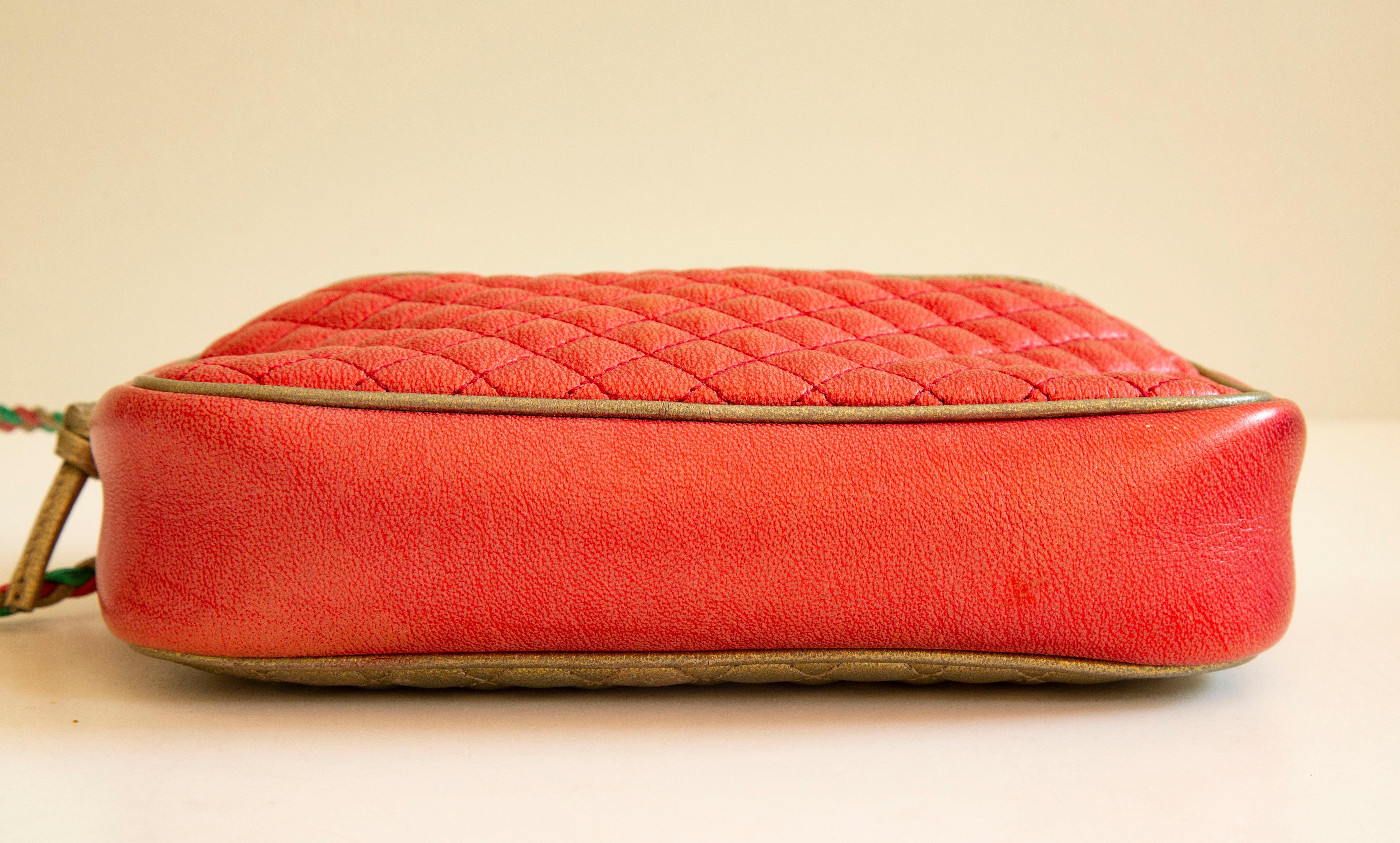 Gucci - Sac à bandoulière trapuntata métallique multicolore, années 2000 en vente 1