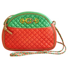 2000s Gucci Multicolor Metallic Trapuntata Shoulder Crossbody Bag