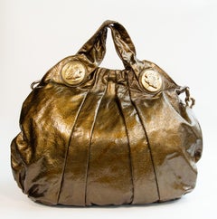 2000s Gucci Old Gold Leather Hysteria 2-Way Bag