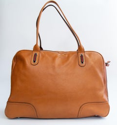2000s Gucci Princy Camel/Orange Leather Top Handle Shoulder 24/48 Hours Bag