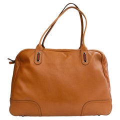 2000s Gucci Princy Camel/Orange Leather Top Handle Shoulder 24/48 Hours Bag