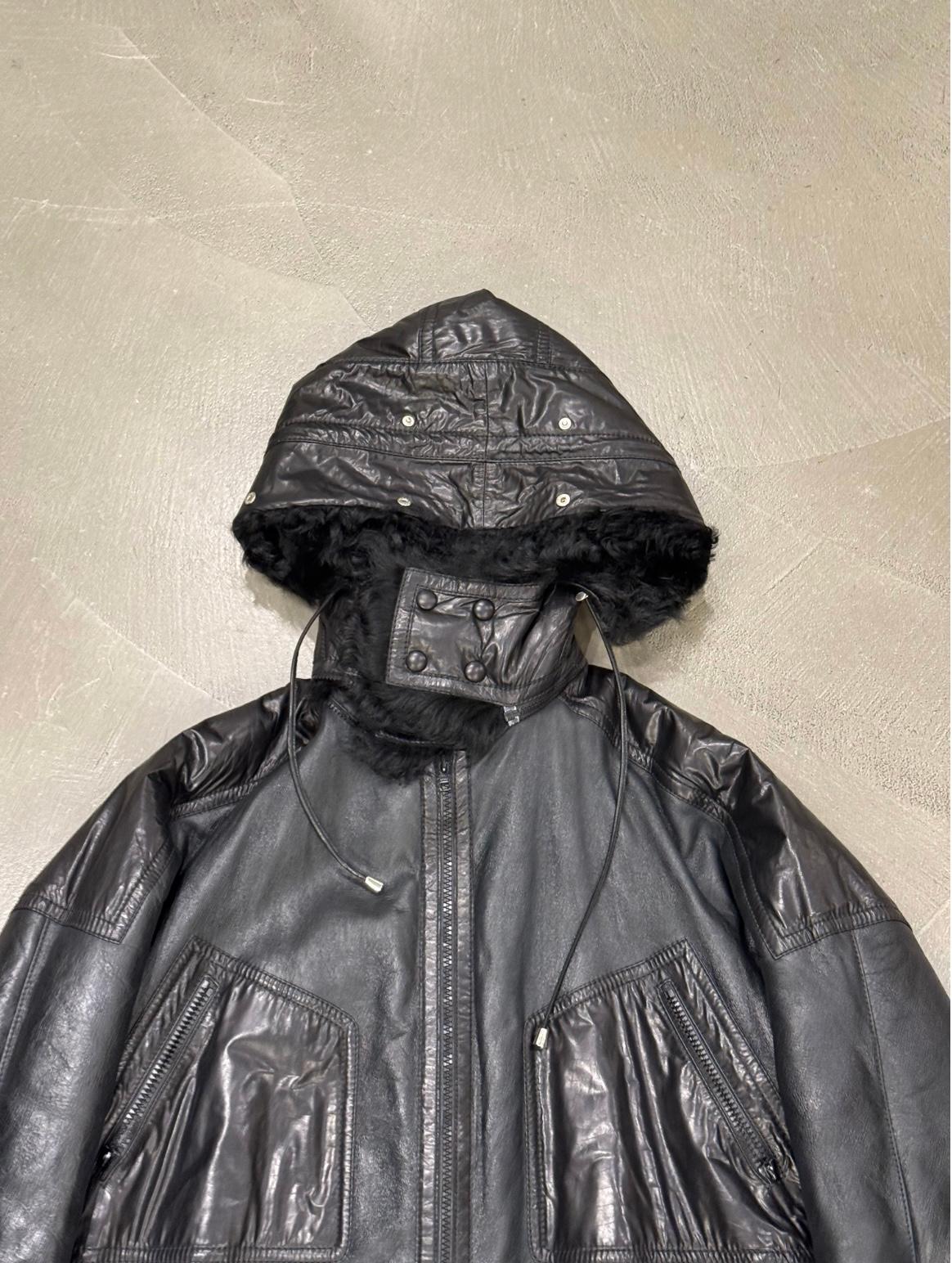 2000er Gucci Parka aus Shearling-Leder für Damen oder Herren im Angebot