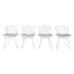 2000s Harry Bertoia for Knoll Dining Chair in Chrome 10x Available