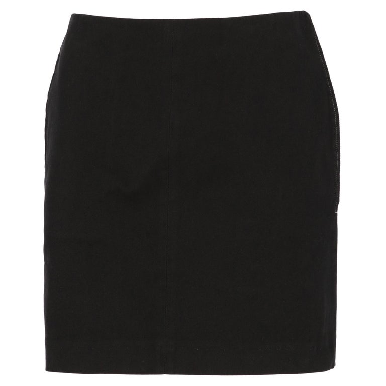 2000s Helmut Lang Black Mini Skirt For Sale at 1stDibs