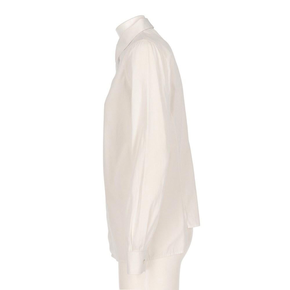 White 2000s Helmut Lang white classic collar shirt