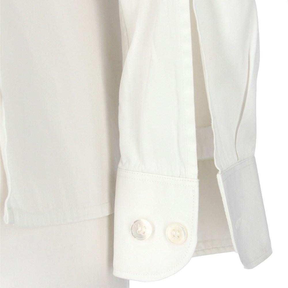 Women's 2000s Helmut Lang white classic collar shirt