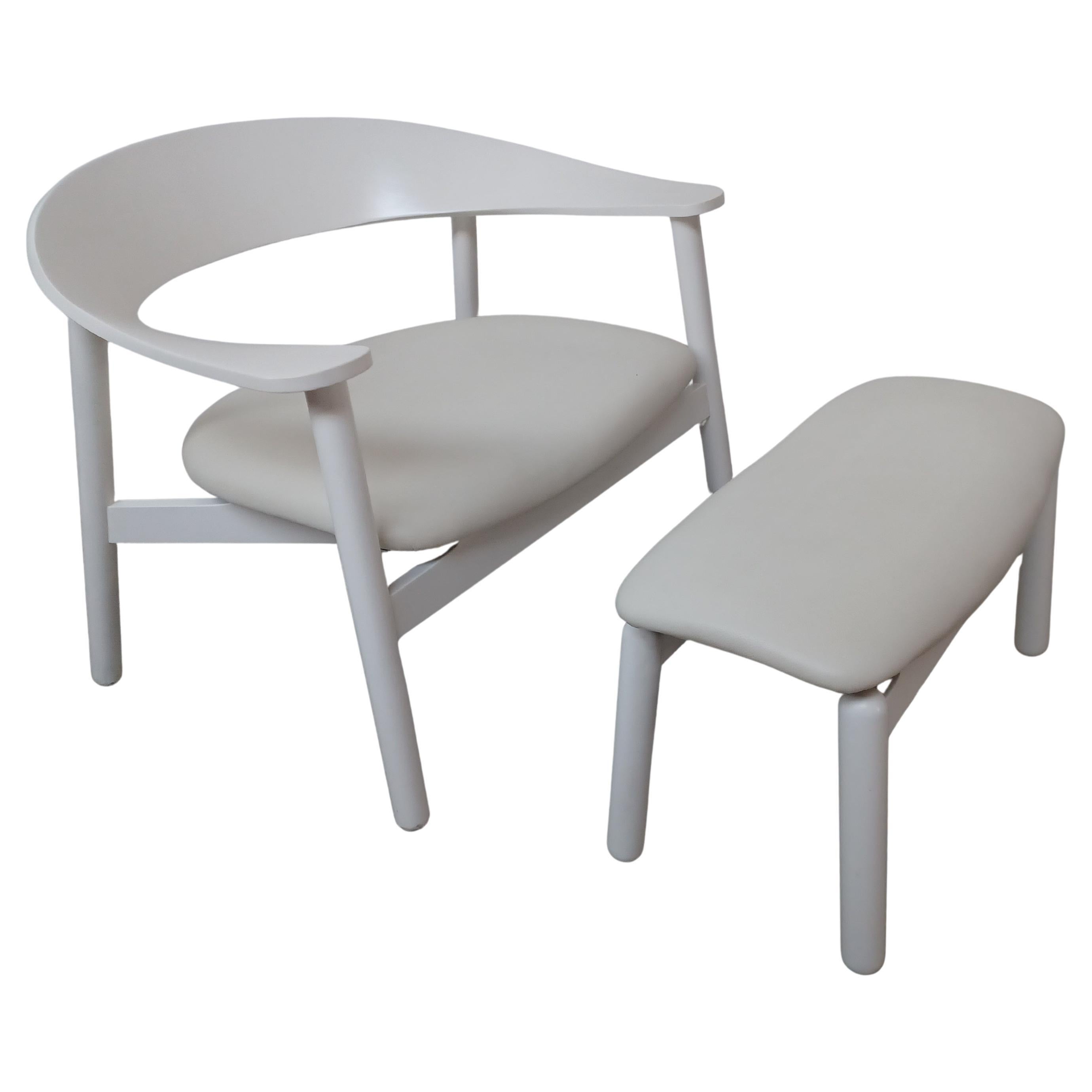 Chaise longue et ottoman Henrik Bønnelycke des années 2000 en excellent état