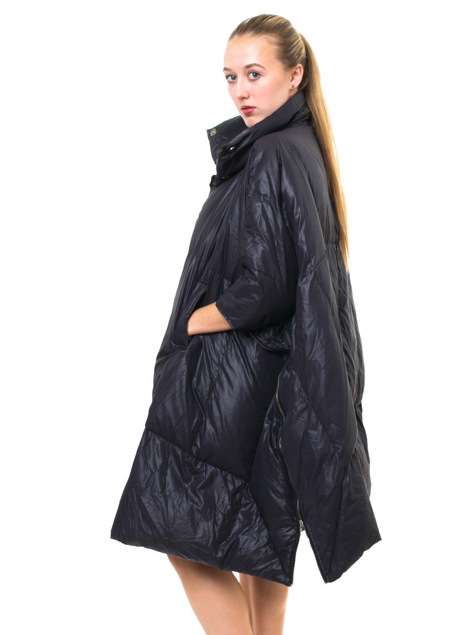 Women's or Men's 2000S HENRIK VIBSKOV Black Nylon Sleep Bag Coat