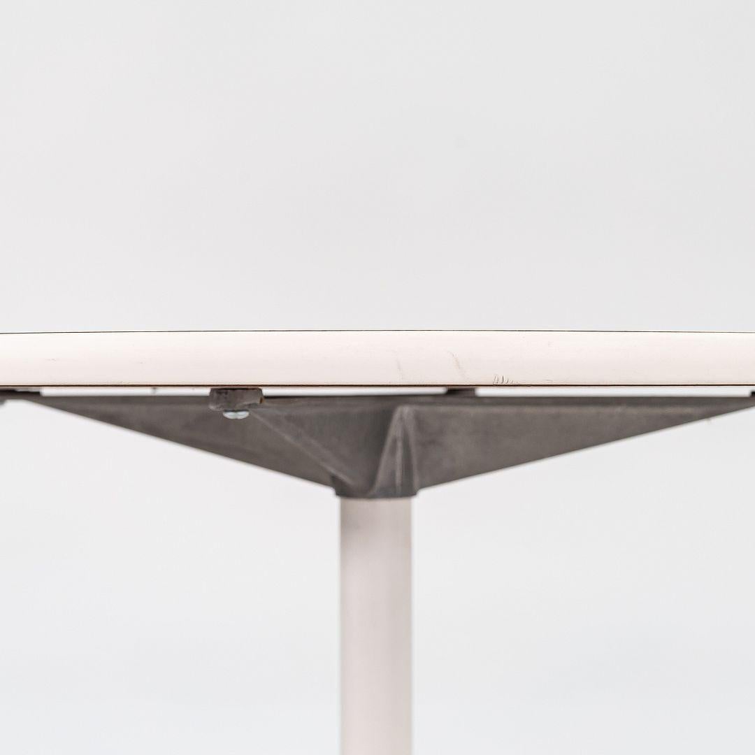 2000s Herman Miller Eames Aluminum Base Table with 30 inch Round Laminate Top For Sale 5