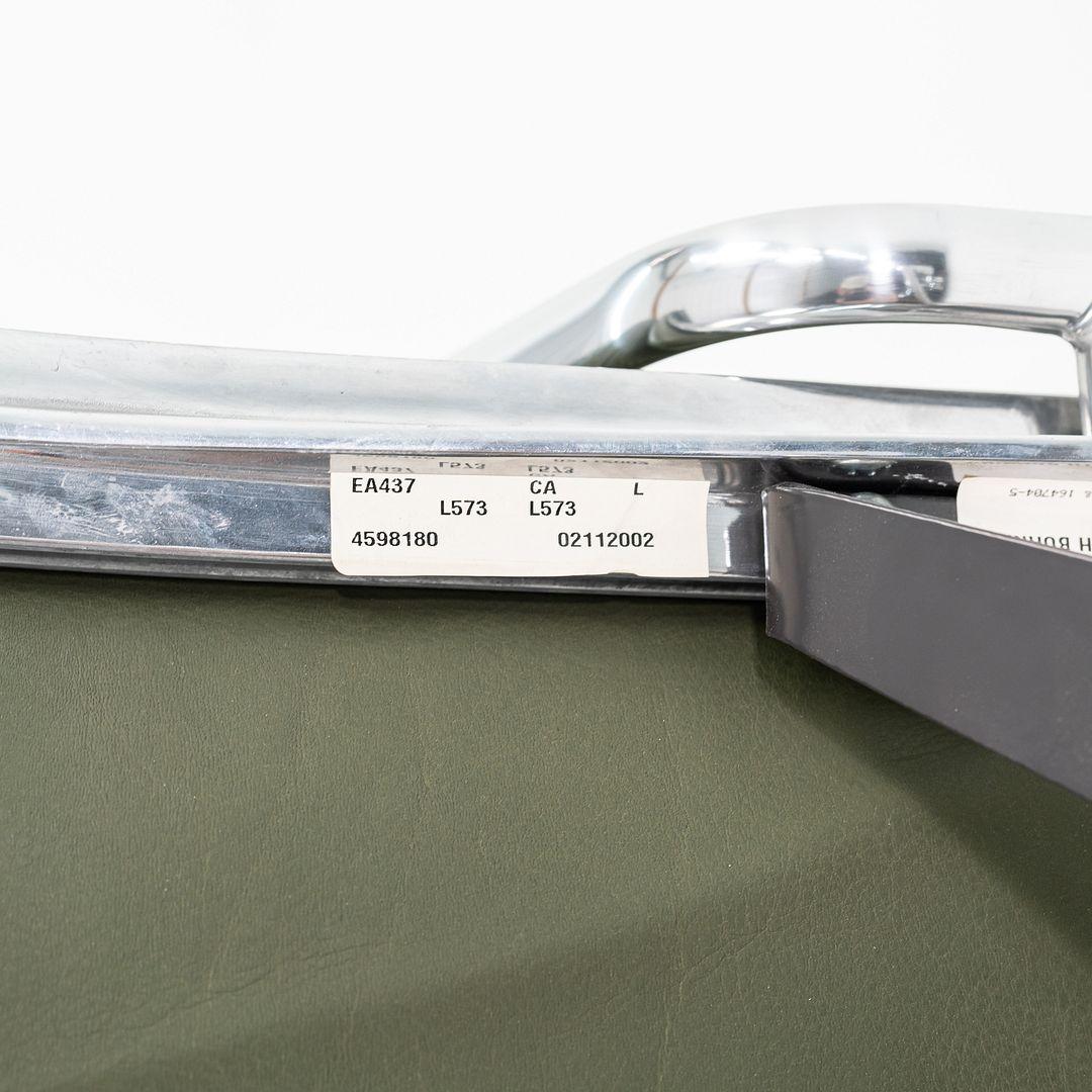 2000er Herman Miller Eames Executive Soft Pad-Schreibtischstuhl aus grünem Leder (21. Jahrhundert und zeitgenössisch) im Angebot