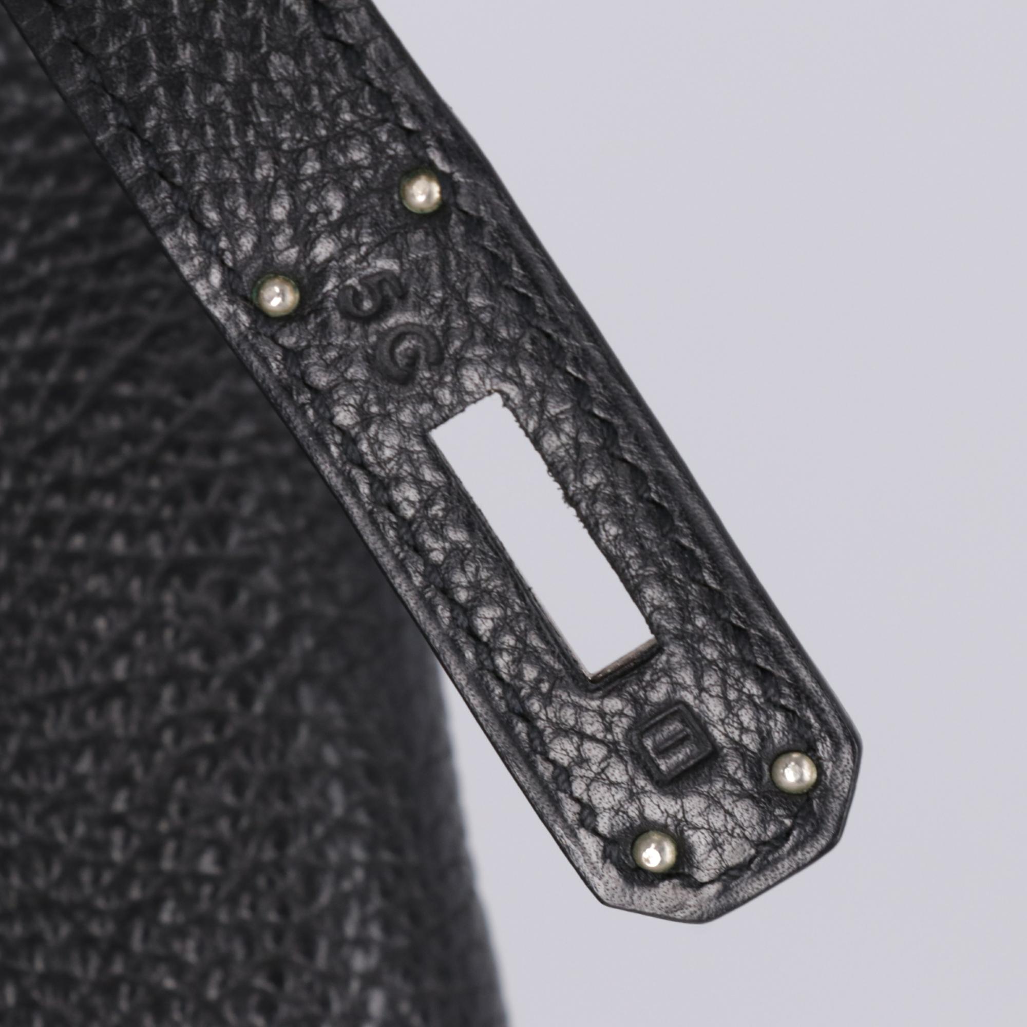 2000s Hermès 35 cm Black Birkin Bag 5
