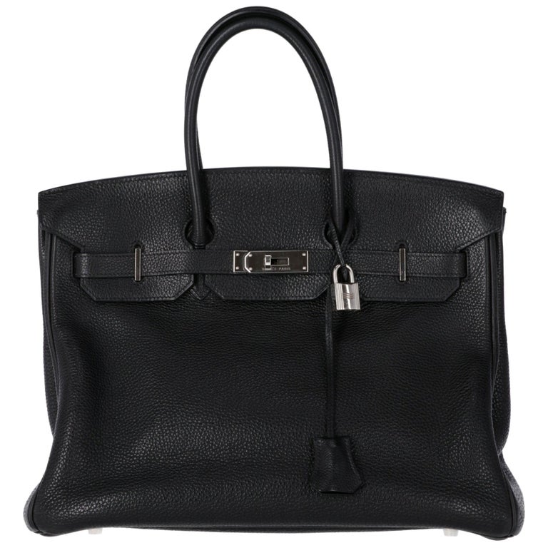 2000s Hermès 35 cm Black Birkin Bag For Sale at 1stdibs